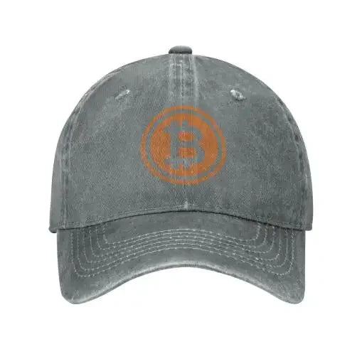 Baseball Cap Men Bitcoin Logo Fashion Caps Hats for Logo Asquette Homme Dad Hat for Men Trucker Cap