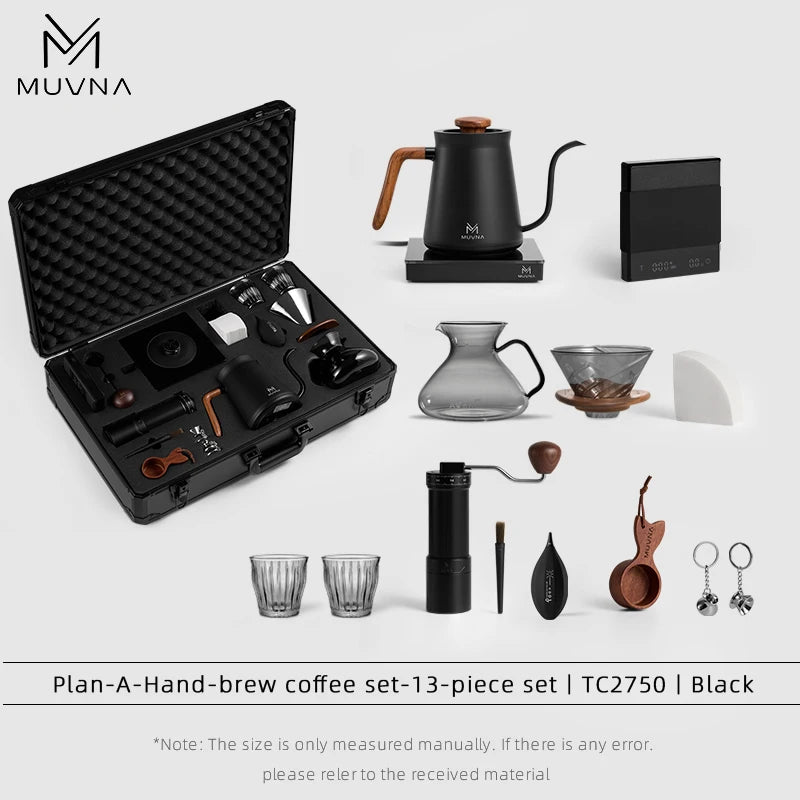 MUVNA Pour Over Coffee Set Coffee Maker Kit，portable Travel Coffee Accessories Tools，coffee Dripper Set for barista Gifts