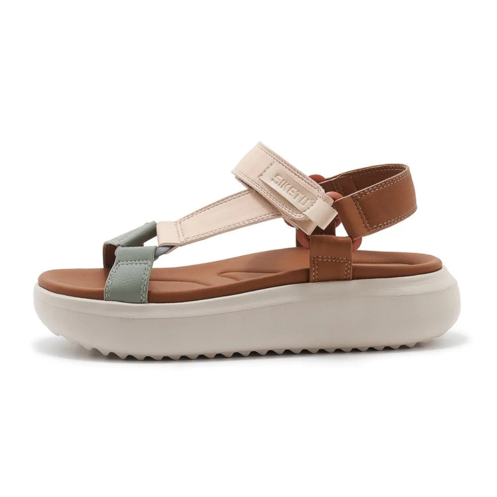 Sandals for Women's 2026 Summer New Lightweight Sandals for Casual Sports Comfort Thick Bottom Large Platform Womens Shoes