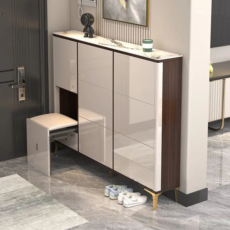 Luxury Ultra-thin Shoe Cabinet Organizer Storage Living Room Display Modern Shoe Shelf Slippers Muebles Shoemakers Furniture