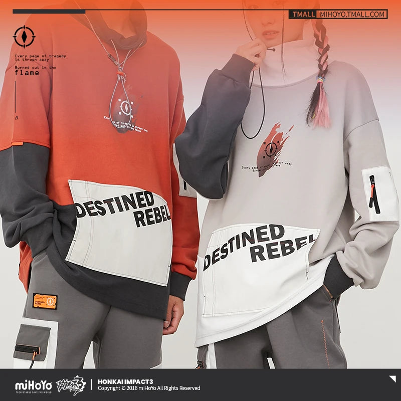 MiHoYo Official Honkai Impact 3 Cosplay Kiana Herrscher of Flamescion Coat Couple Hoodies Unisex Sweatshirt Fashion Gift Top