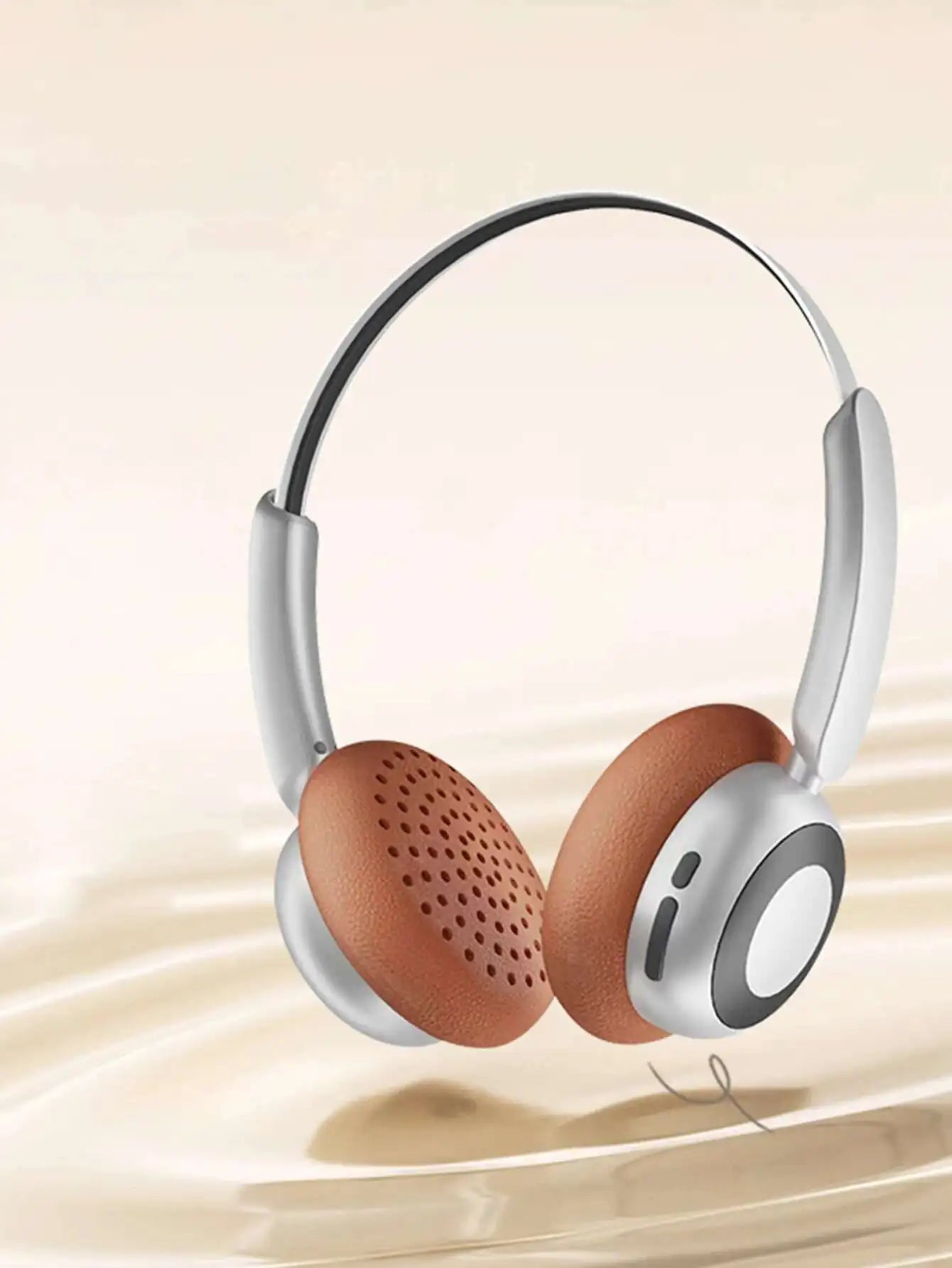 Wireless Bluetooth 5.4 Retro Headset HD Calls Noise Cancellation 80H Battery Life Headphones Retractable Lightweight Hifi Earbud