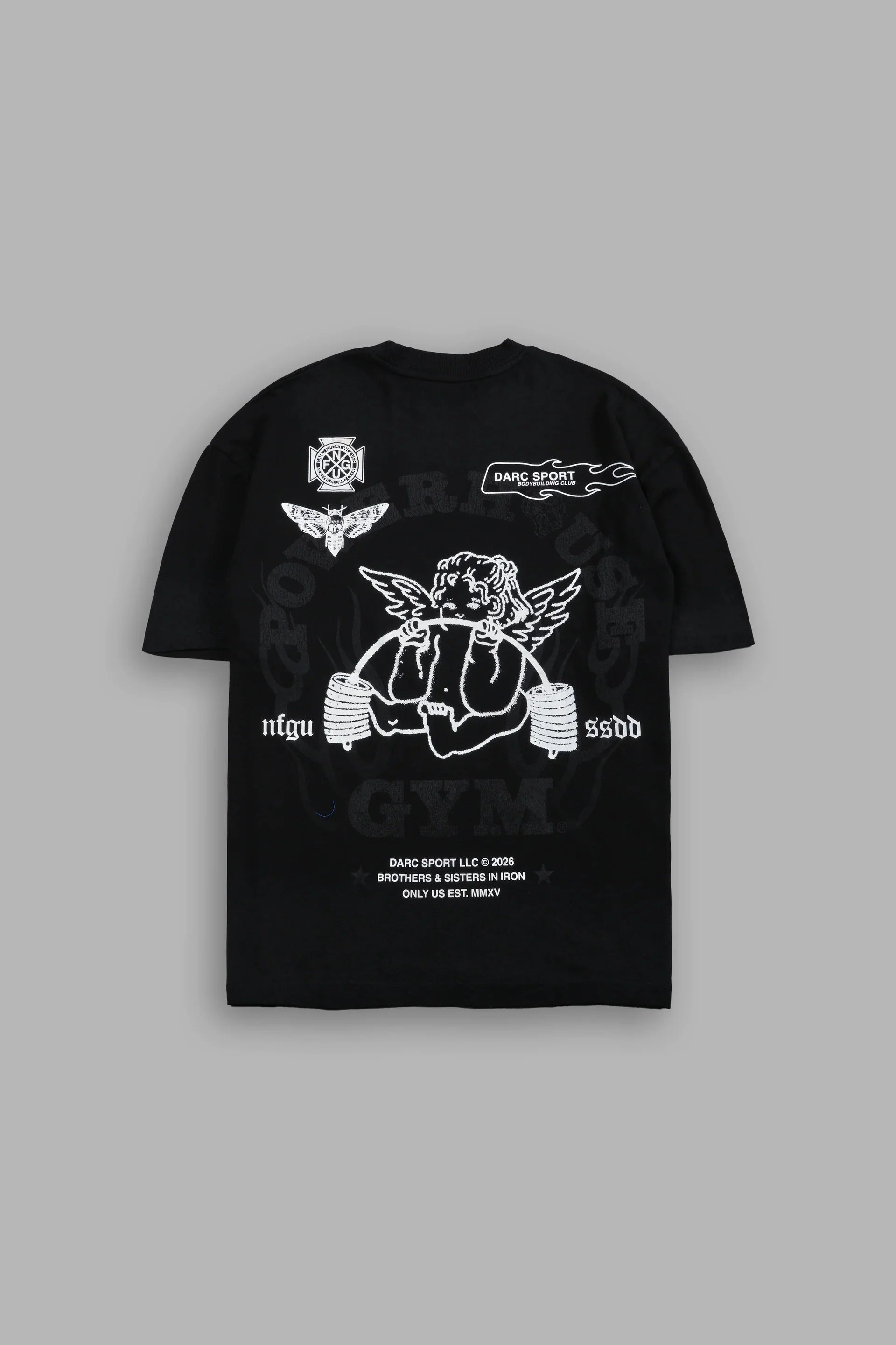 NEW Men's T-shirt Gym Fitness Male Training Workout Tee Top Short Sleeve Cotton Comfort Streetwear Oversized T Shirt Men Clothes