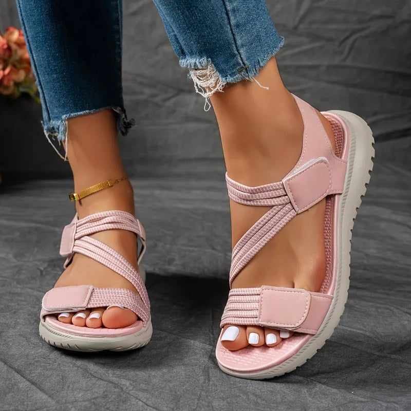 2026 Women New Fashion Elegant Sandals Summer Outdoor Sports Beach Wedge Height Increase Womens Comfortable Opened Toe Shoes