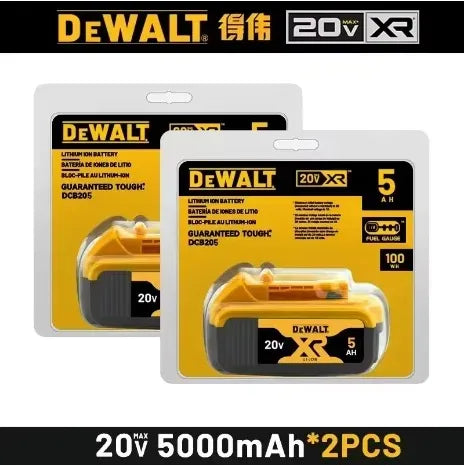 DeWalt 100% Original Battery 20V 6000mAh Li Ion Battery For DCB206 DCB205 DCB204 DCB200 DeWalt Power Tools Battery Air Transport