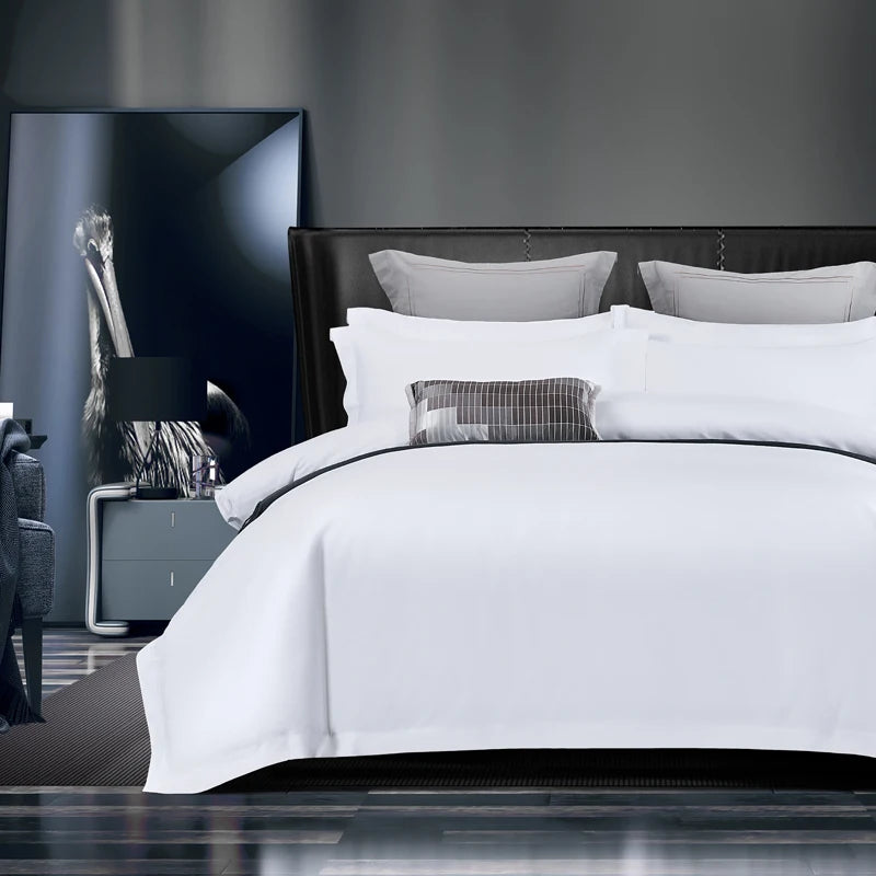 Simple Bedding Set for 5-Star Hotels 3/4Pcs Duvet Cover, Sheet Pillowcases Double Queen King Size Homestay Quilt Cover Bed Linen