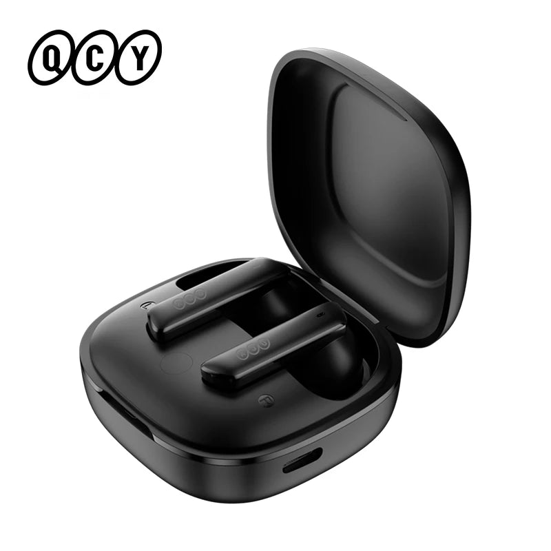 QCY HT05 Melobuds ANC Wireless Bluetooth Earbuds BH21HT05A 40dB 6 Mic AI-Enhanced Calls Transparency App for Custom EQ 30H