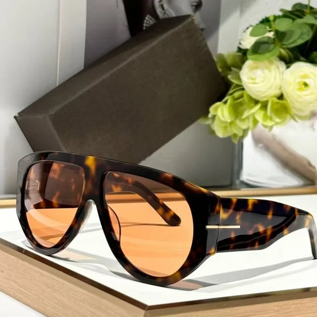 Fashion Large Frame Pilot Sunglasses For Ladies Brand Desinger Men Thick Eyeware Shades Women Oversized Simple SUN GLASSES