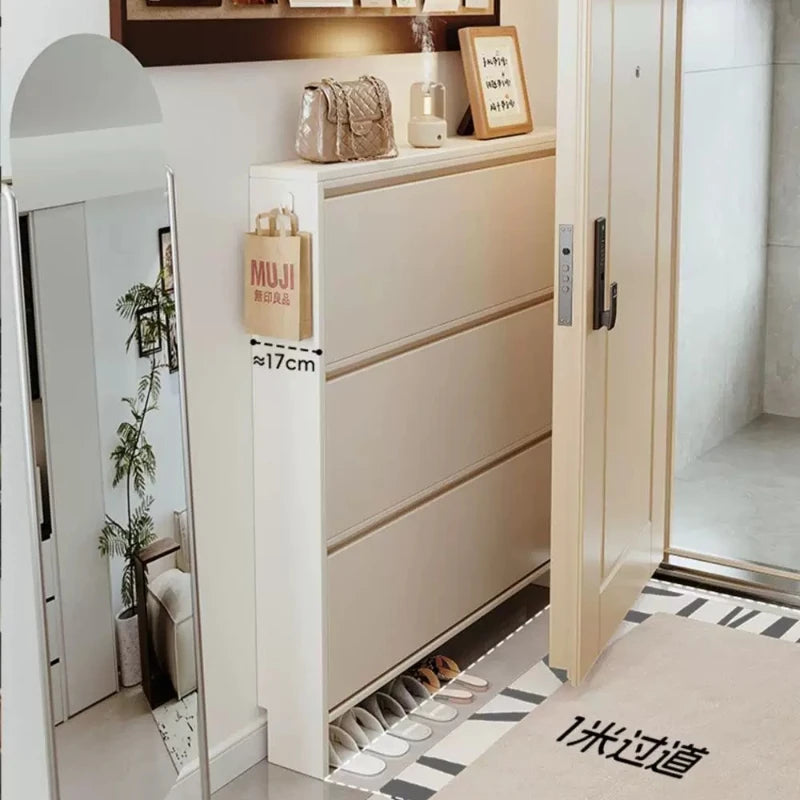Storage Entrance Shoe Rack Organizer Living Room Hallway Hotel Shoe Rack Modern Wooden Organizador Zapatos Home Furniture
