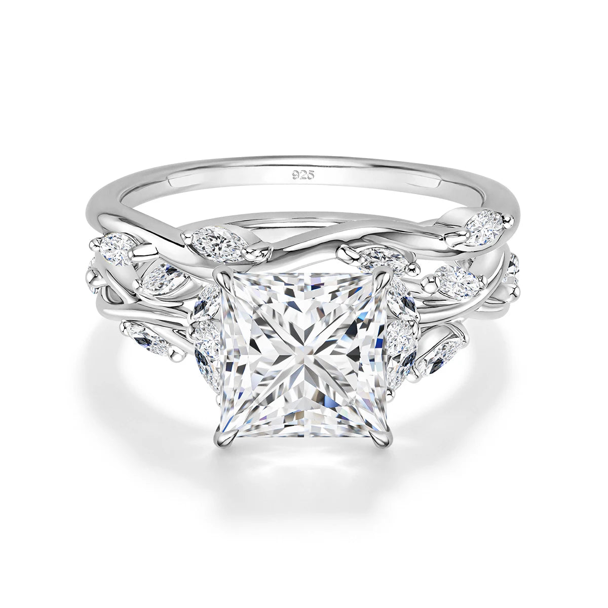 Luxury Quality 14K Gold Filled 3CT Marquise Cut Moissanite Wedding Ring D Color Certified Silver 925 Anniversary Jewelry for her