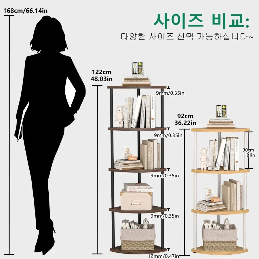 Multi-layer Storage Rack Wall Corner Shelf Living Room/Kitchen/Bedroom Wall Corner Organize Storage Shelf Plant Rack Flower Rack