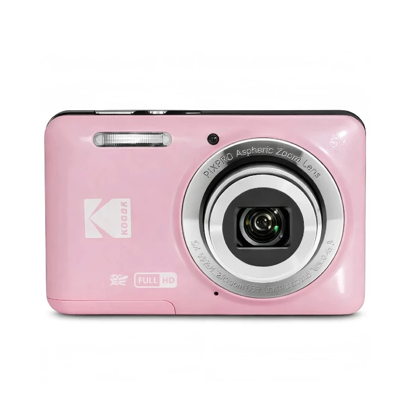 KODAK PIXPRO FZ55-RD 16MP Digital Camera 5X Optical Zoom 28mm Wide Angle 1080P Full HD Video 2.7" LCD Vlogging Camera
