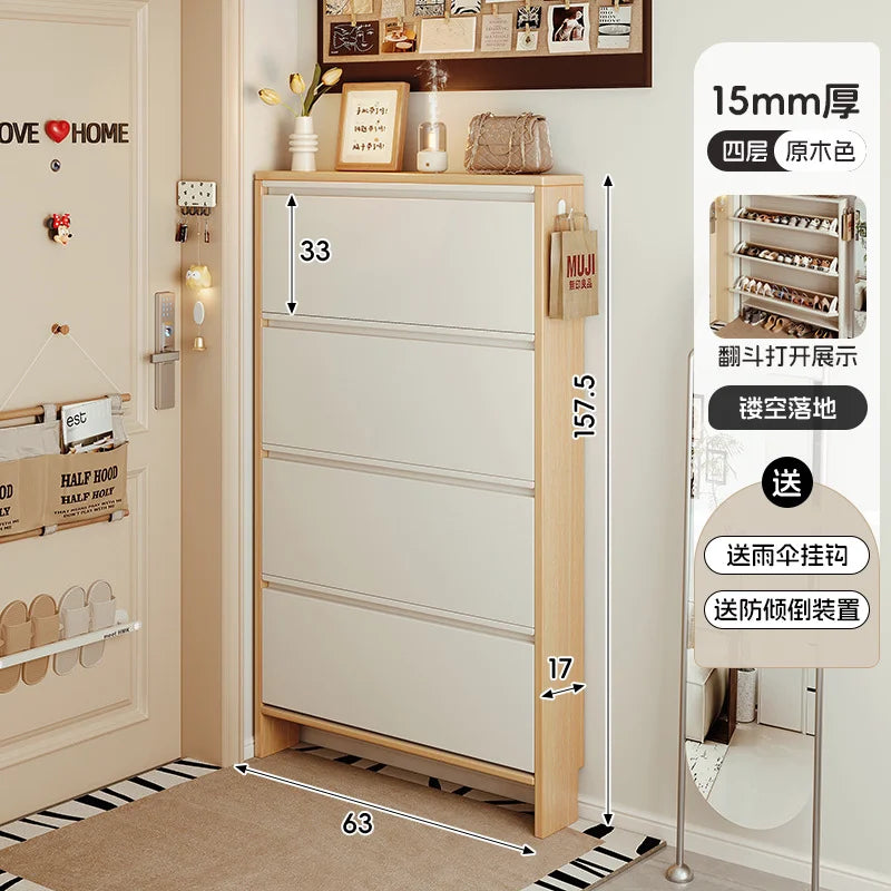 Storage Entrance Shoe Rack Organizer Living Room Hallway Hotel Shoe Rack Modern Wooden Organizador Zapatos Home Furniture