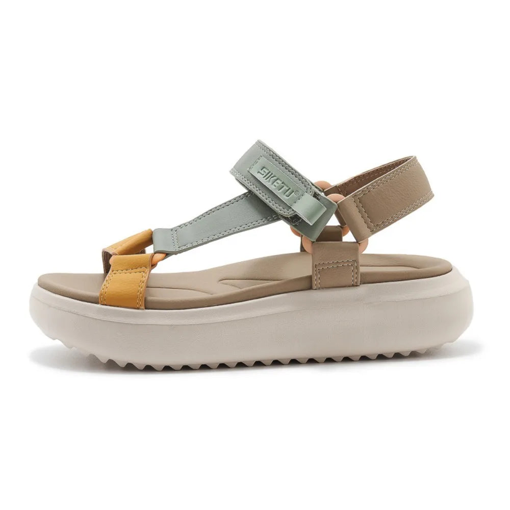 Sandals for Women's 2026 Summer New Lightweight Sandals for Casual Sports Comfort Thick Bottom Large Platform Womens Shoes