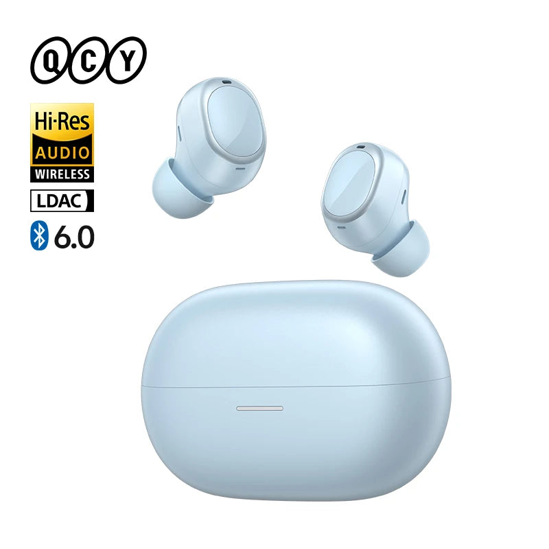 QCY MeloBuds A30 Wireless Earbuds 60dB Adaptive AI Scene ANC 8-Mic 3-Device Connect Bluetooth Earphones LDAC Hi-Res Headphones