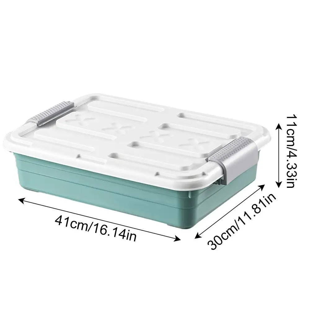 Under Bed Organizer Under Bed Storage Containers Waterproof With Casters Large Capacity Space Saving Storage Supplies