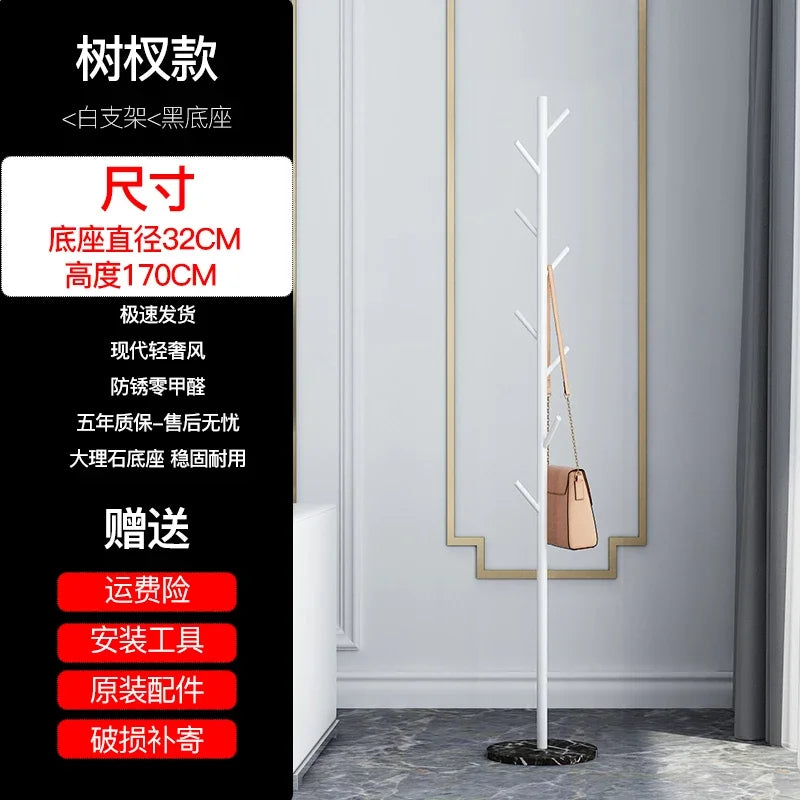 Marble Clothes Hanger Floor-Standing Bedroom Rack Simple Coat Stand Popular Clothes Organizer Luxury Garment Display