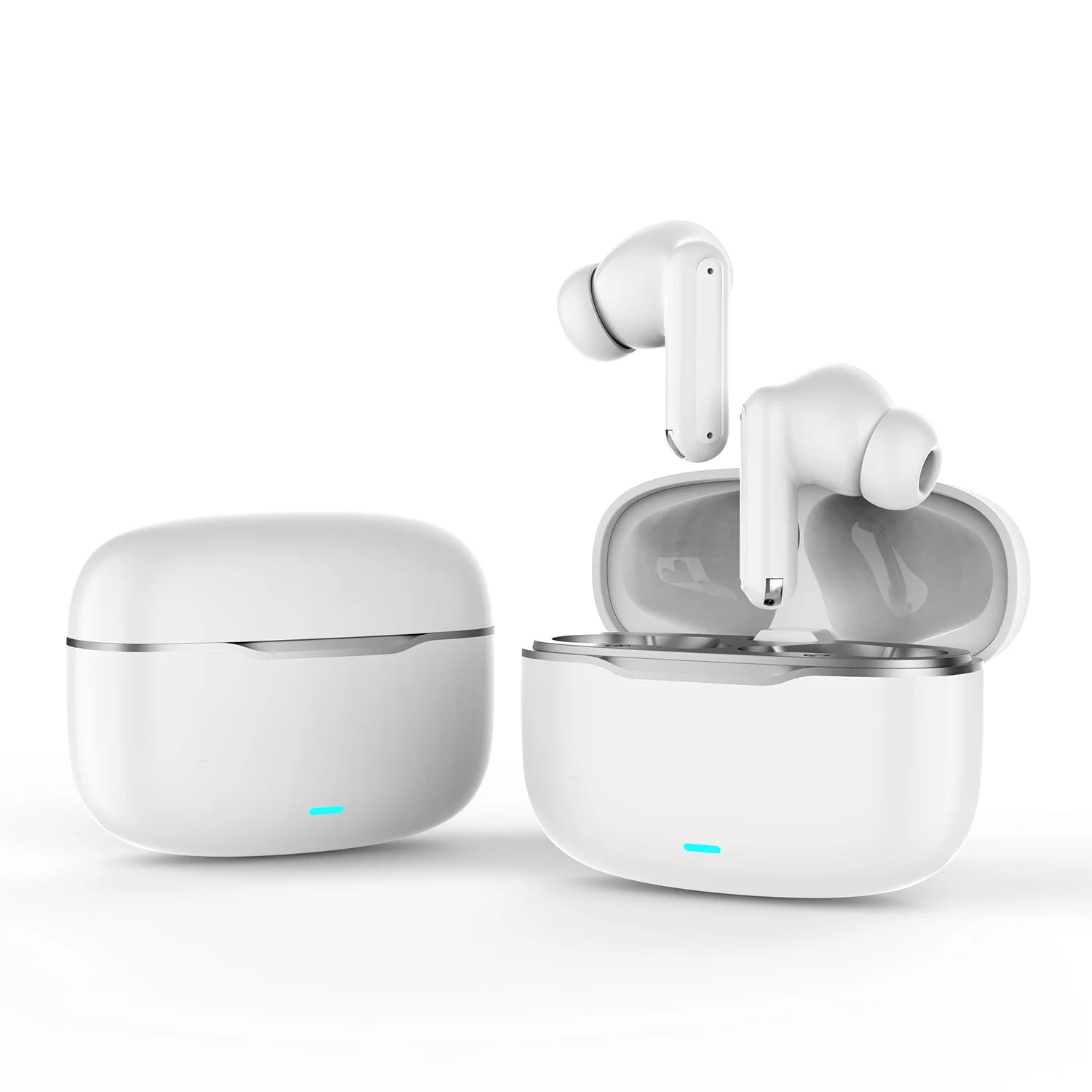 TWS Bluetooth 5.4 Earbuds ANC+ENC Noise Cancelling Wireless Headphones HiFi Stereo Gaming Headset with Mic for Sports Running