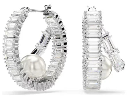 Original white crystal clip earrings, women's fashion trend earrings, jewelry accessories, birthday party gifts