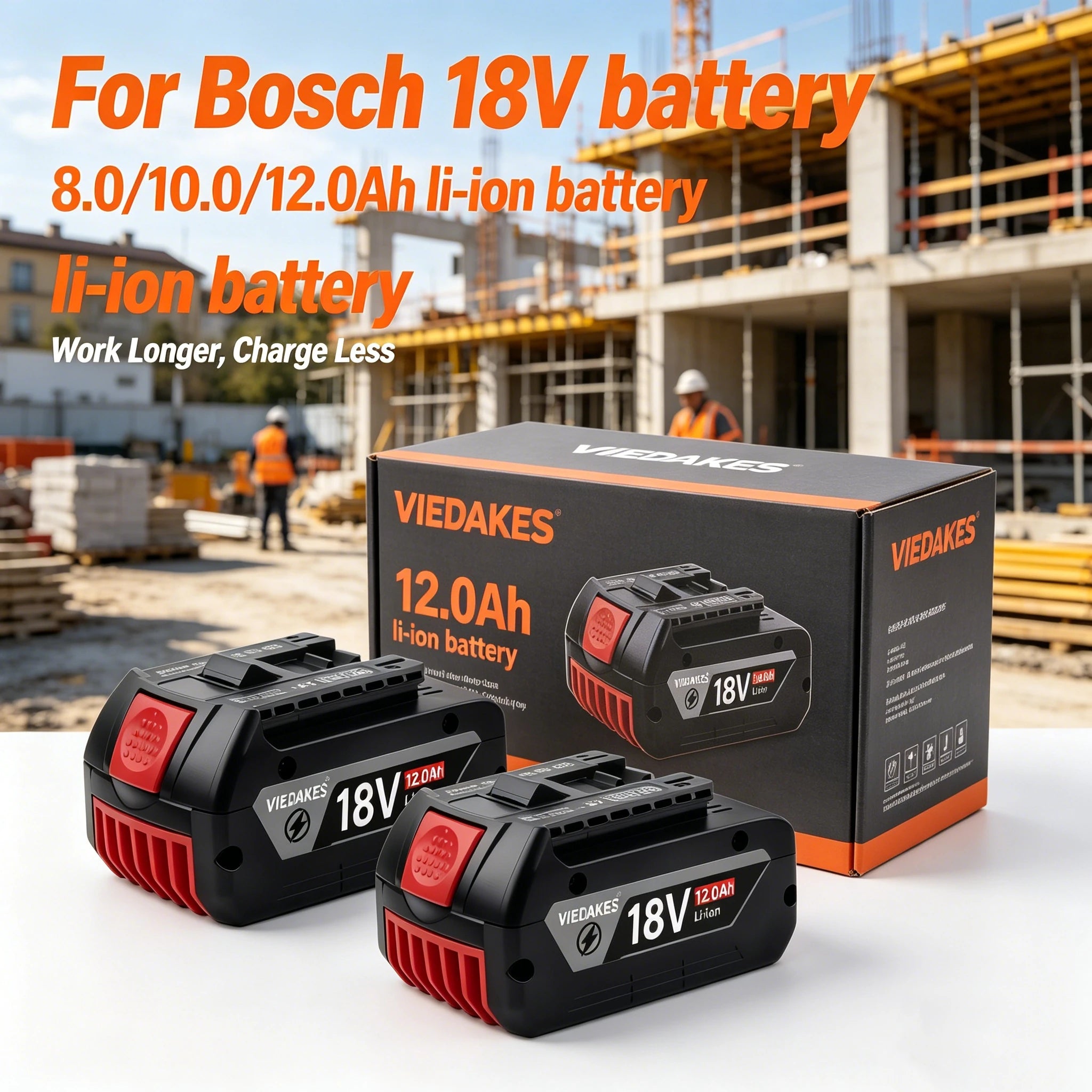 18.0V Power Tools Battery For Bosch Battery GWS 18 V-LI GSR 18-2-LI GSR18 VE-2-LI GSR 18 V-LI GSK 18 V-LI GSB 18v-li GSB 18-2-LI