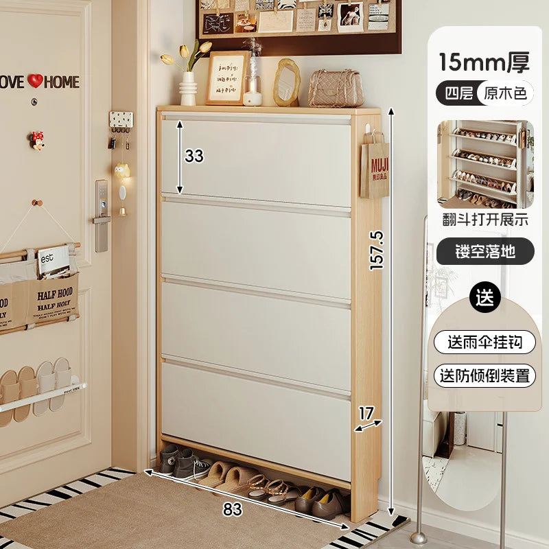 Storage Entrance Shoe Rack Organizer Living Room Hallway Hotel Shoe Rack Modern Wooden Organizador Zapatos Home Furniture