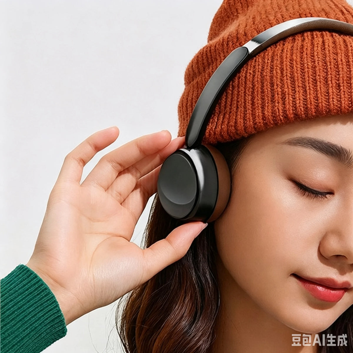 Small Over-ear Headphones Bluetooth Connection Long Battery Life Bluetooth 5.4 ENC Noise Reduction Listen Music New Earphone