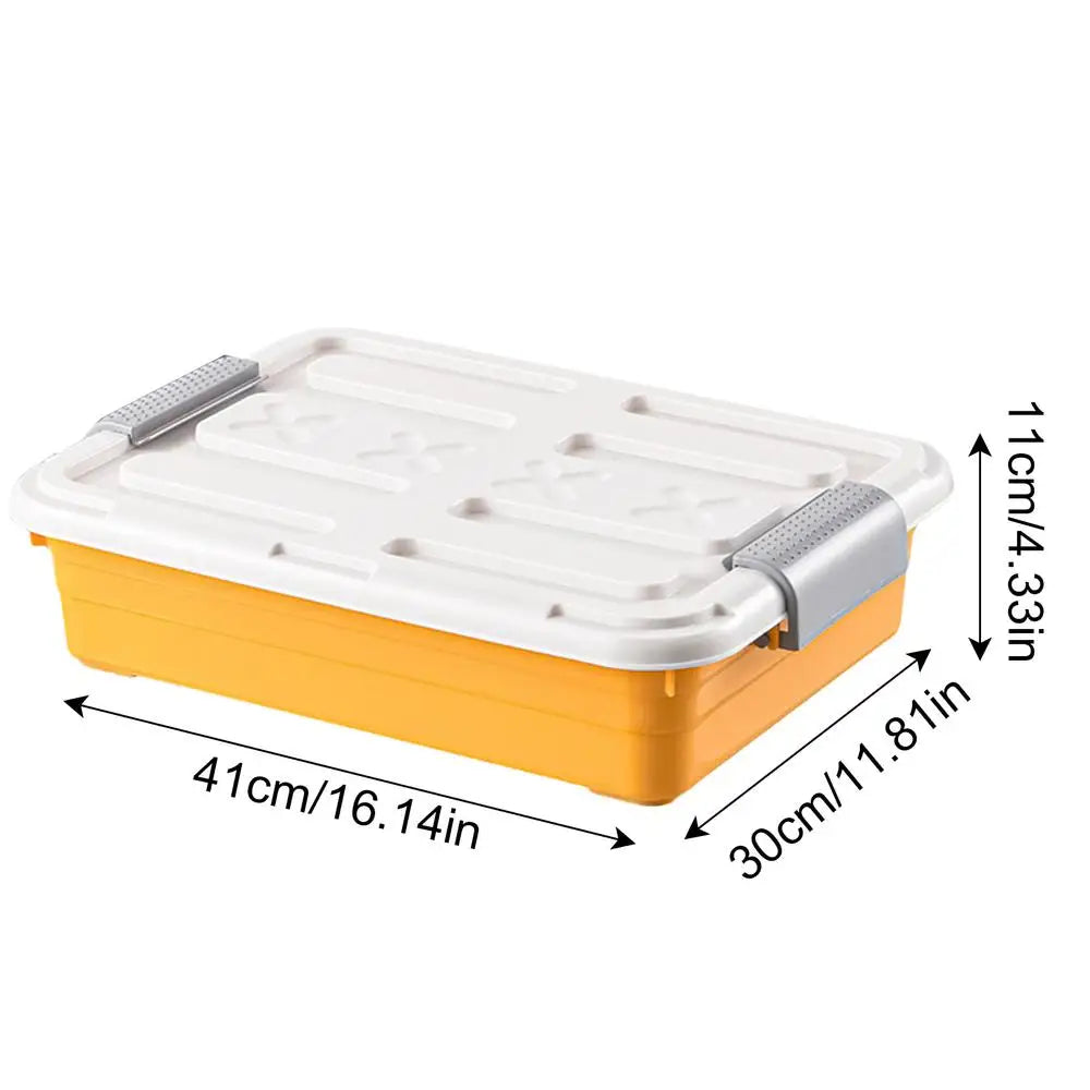 Under Bed Organizer Under Bed Storage Containers Waterproof With Casters Large Capacity Space Saving Storage Supplies