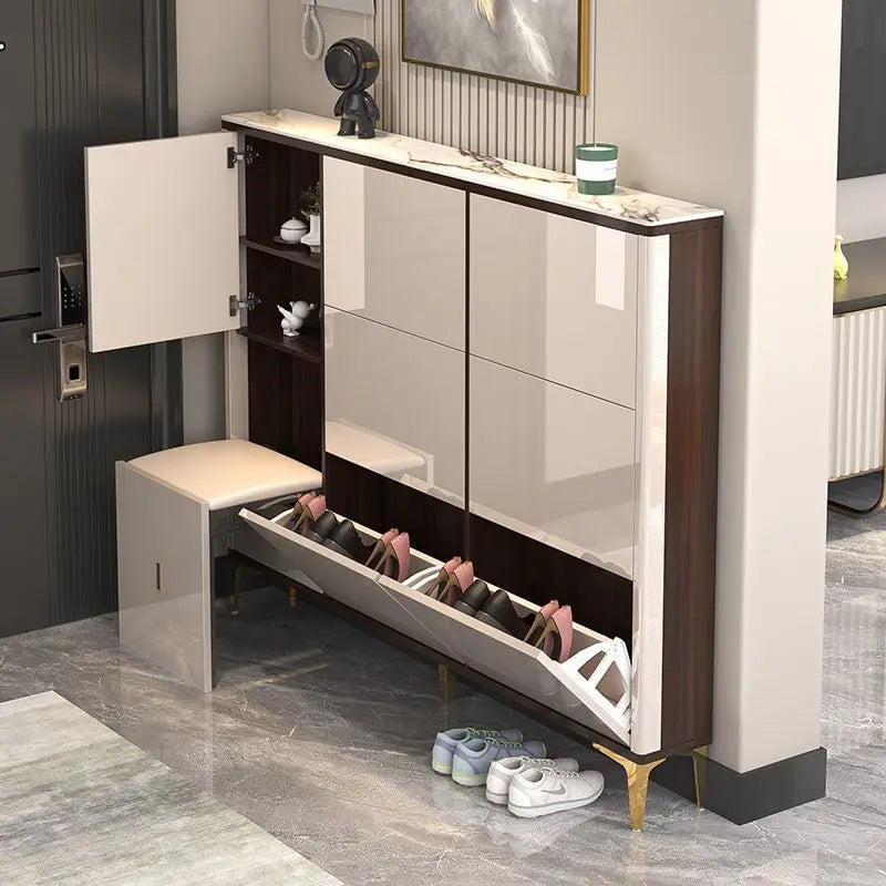 Luxury Ultra-thin Shoe Cabinet Organizer Storage Living Room Display Modern Shoe Shelf Slippers Muebles Shoemakers Furniture