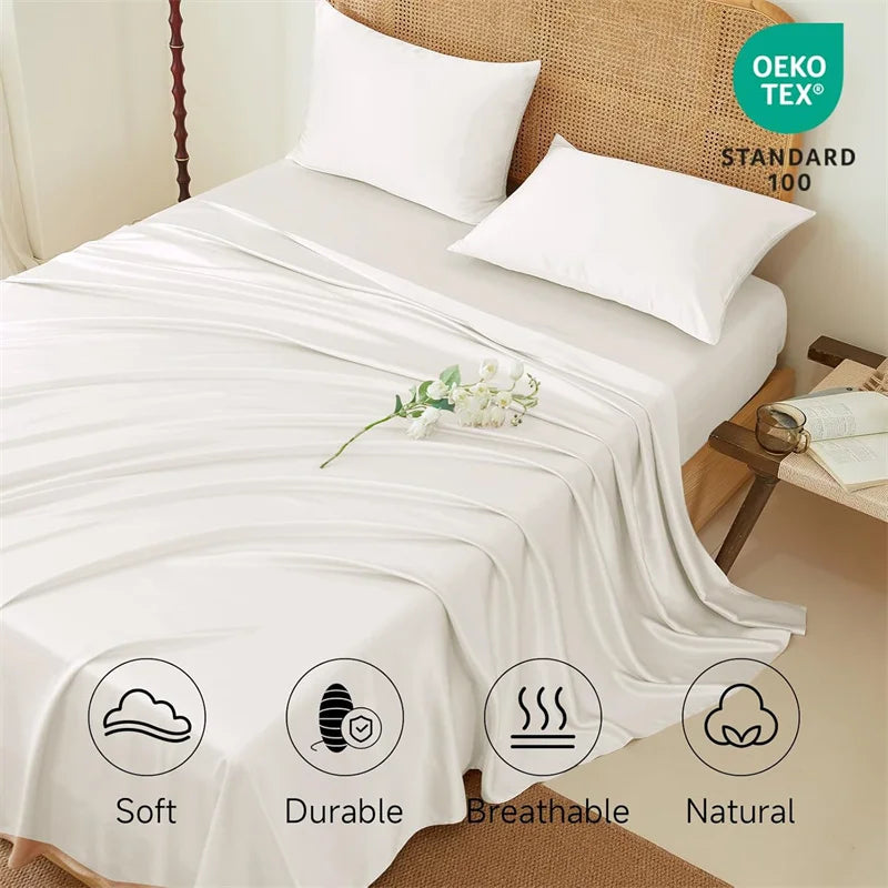 100% Silk Bed Sheet Set Luxury Mulberry Silk Bedding Sets Twin Full Double Queen King Size Fitted Sheet Flat Sheet Pillowcase