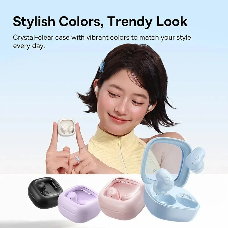 Baseus Bowie WM02s Earphones TWS Wireless Bluetooth 6.0 Headphones 36 Hours Long Battery Life Earbuds IPX5 Low Latency Headsset