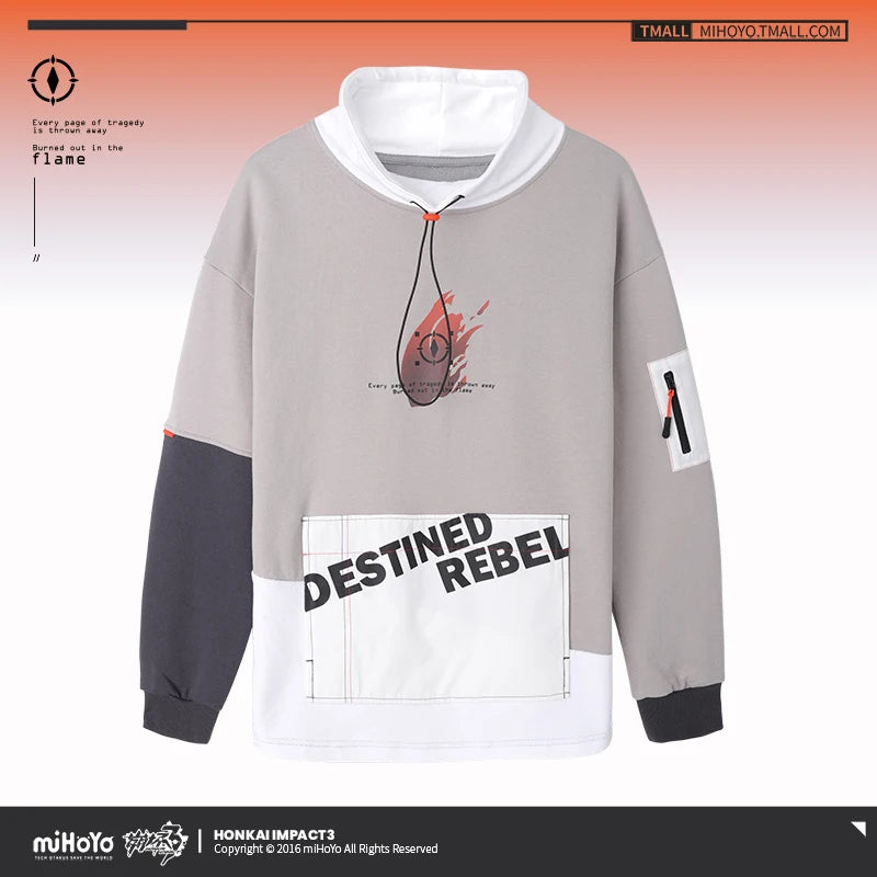 MiHoYo Official Honkai Impact 3 Cosplay Kiana Herrscher of Flamescion Coat Couple Hoodies Unisex Sweatshirt Fashion Gift Top