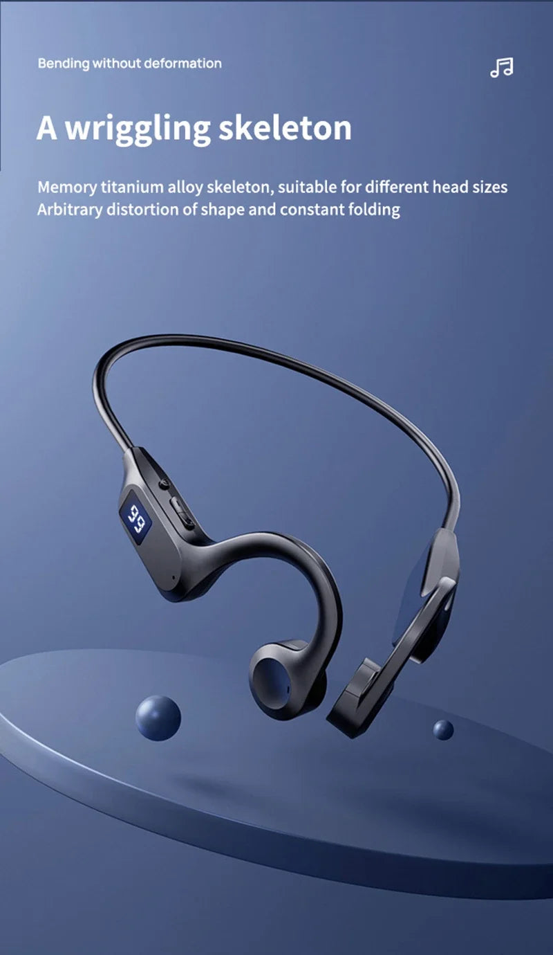 X7 Bone Conduction Wireless Earphone Sport Swimming Bluetooth Compatible Headphone Hand-free With Mic For Running Earbuds