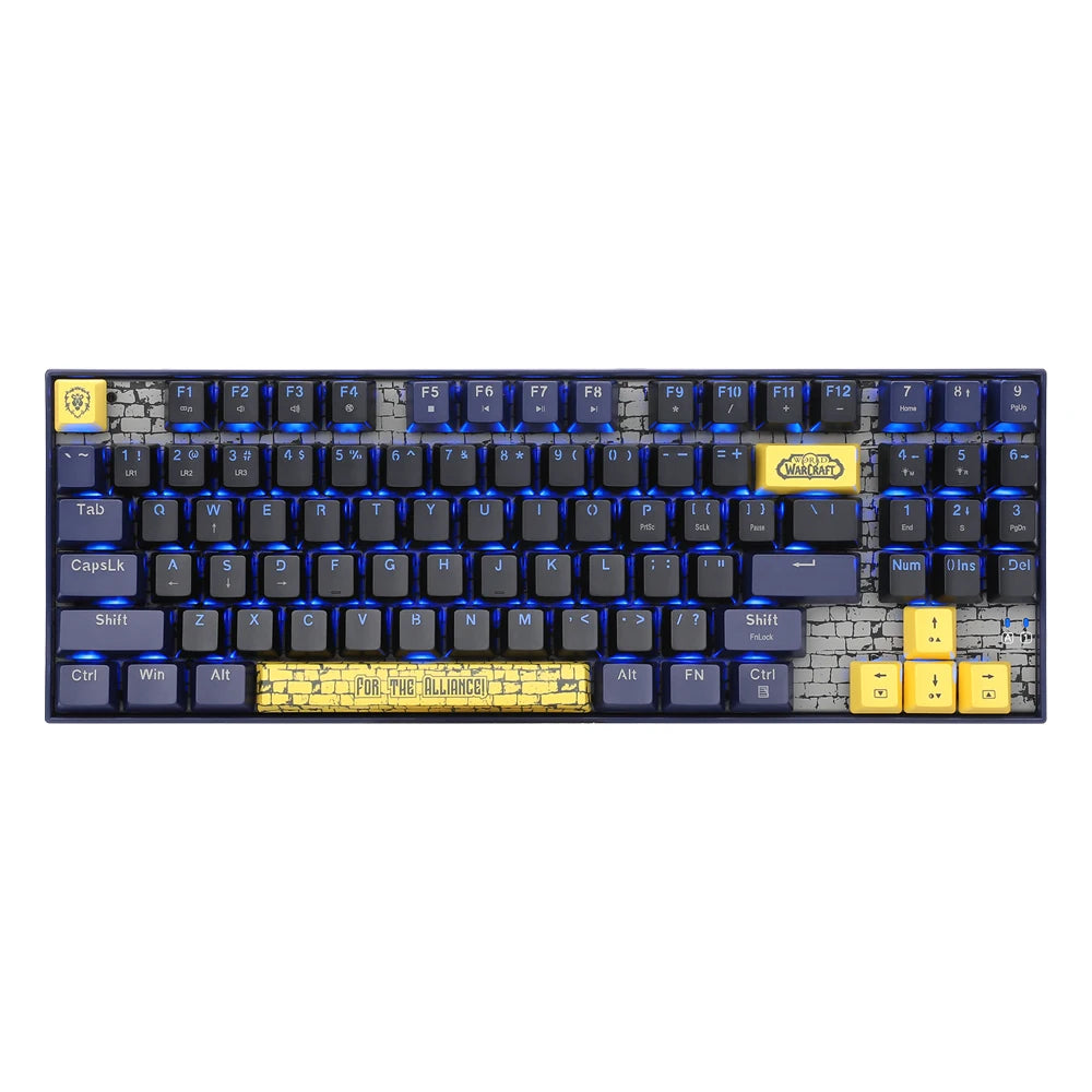 Blizzard YGM1 USB Wired Mechanical Gaming Keyboard 89 Keys detachable cable Gamer for Laptop pc Computer