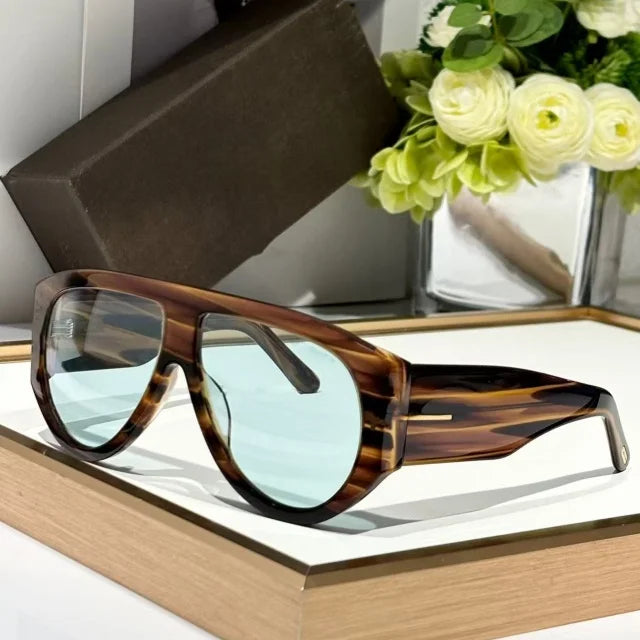 Fashion Large Frame Pilot Sunglasses For Ladies Brand Desinger Men Thick Eyeware Shades Women Oversized Simple SUN GLASSES
