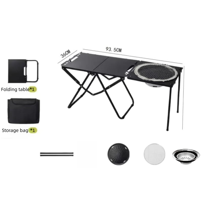 Outdoor Multifunctional IGT Tactical Table Portable Folding Table Can Be Raised And Lowered Picnic Table