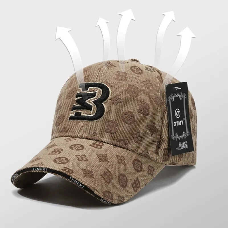 New Fashionable Versatile Baseball Hat MB Letter Embroidery Breathable Sunscreen Duckbill Cap Women Men Four Seasons Casual Hats