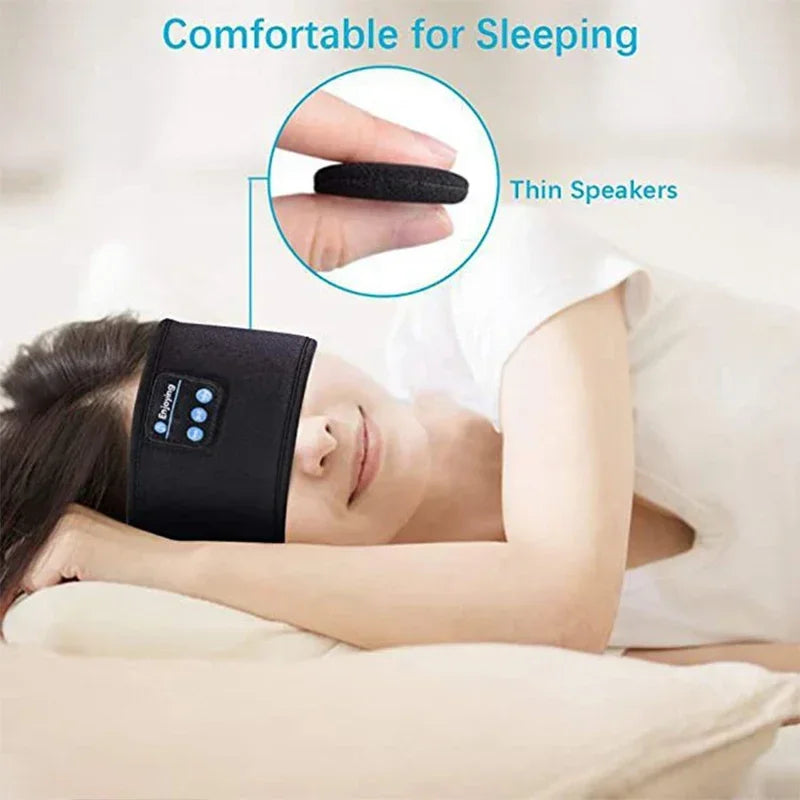 Bluetooth Earphones Sports Side Sleeping Headband Elastic Wireless Headphones Music Eye Mask Wireless Bluetooth Headset Headband