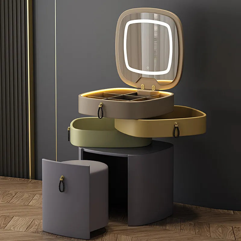 Glamour Elegant Quality Dressing Table Creative Aesthetic Nordic Makeup Vanities Storage Tocadores Maquillaje Bedroom Furniture