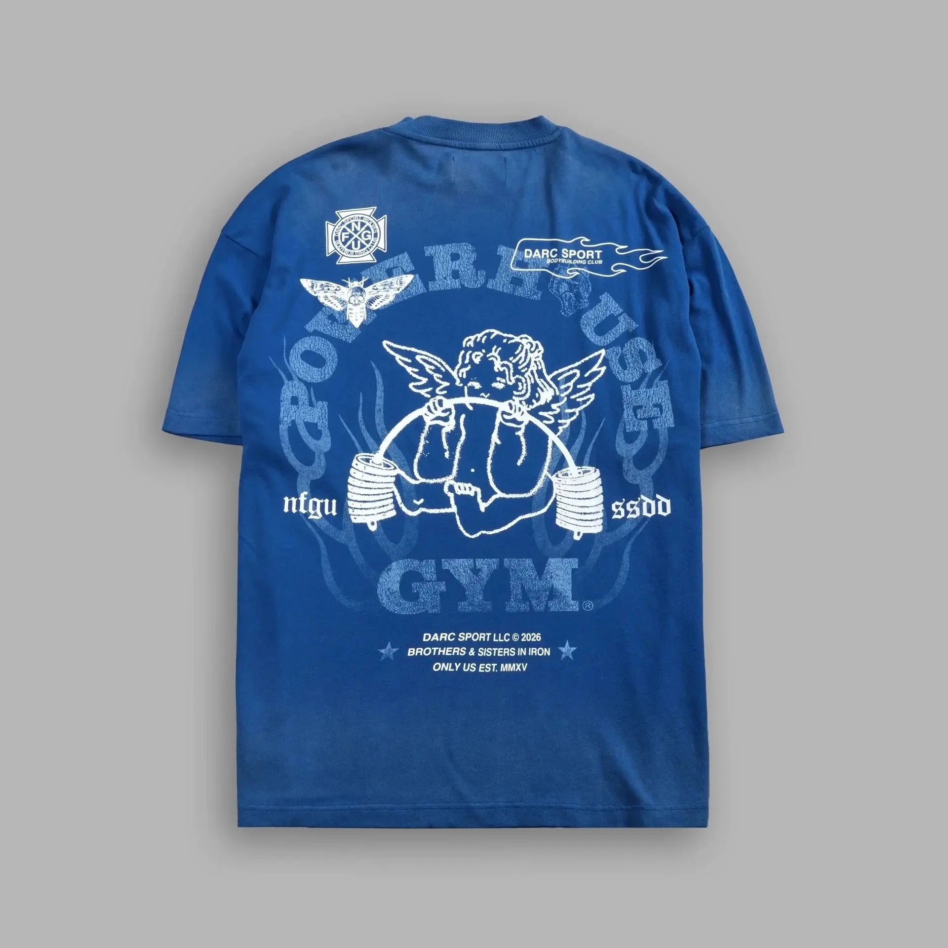 NEW Men's T-shirt Gym Fitness Male Training Workout Tee Top Short Sleeve Cotton Comfort Streetwear Oversized T Shirt Men Clothes