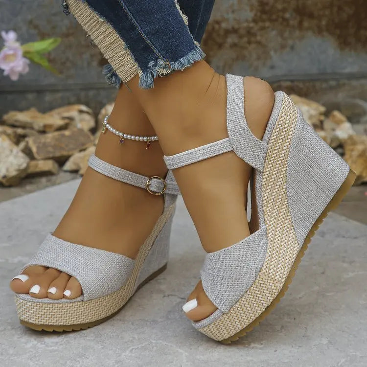 Women Sandals  Fashion Wedges Shoes Women Summer Platform High Heel Female Buckle Sandals Sexy Bohemia Style Women Shoes