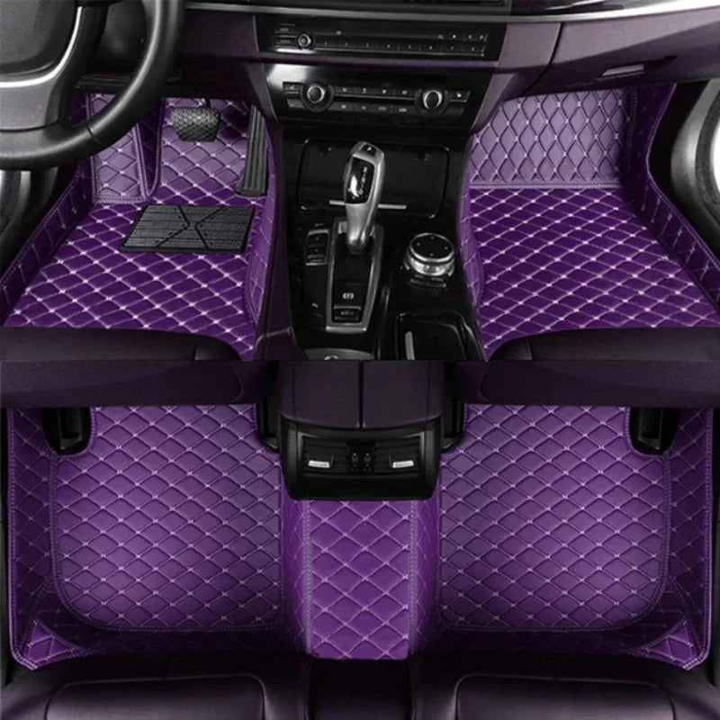 Custom Car Floor Mats For BAIC MOTOR 212 T01 2023-2026 3 PCS All Weather Auto Accessories Foot Leather Carpets Fashion Rugs Pads