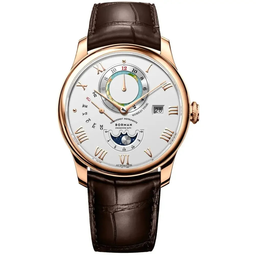 BORMAN Fashion Mens Watches Men Automatic Watch For Men Self Wind Mechanical Wristwatches Sapphire Mirror Clock Week,Month,Date