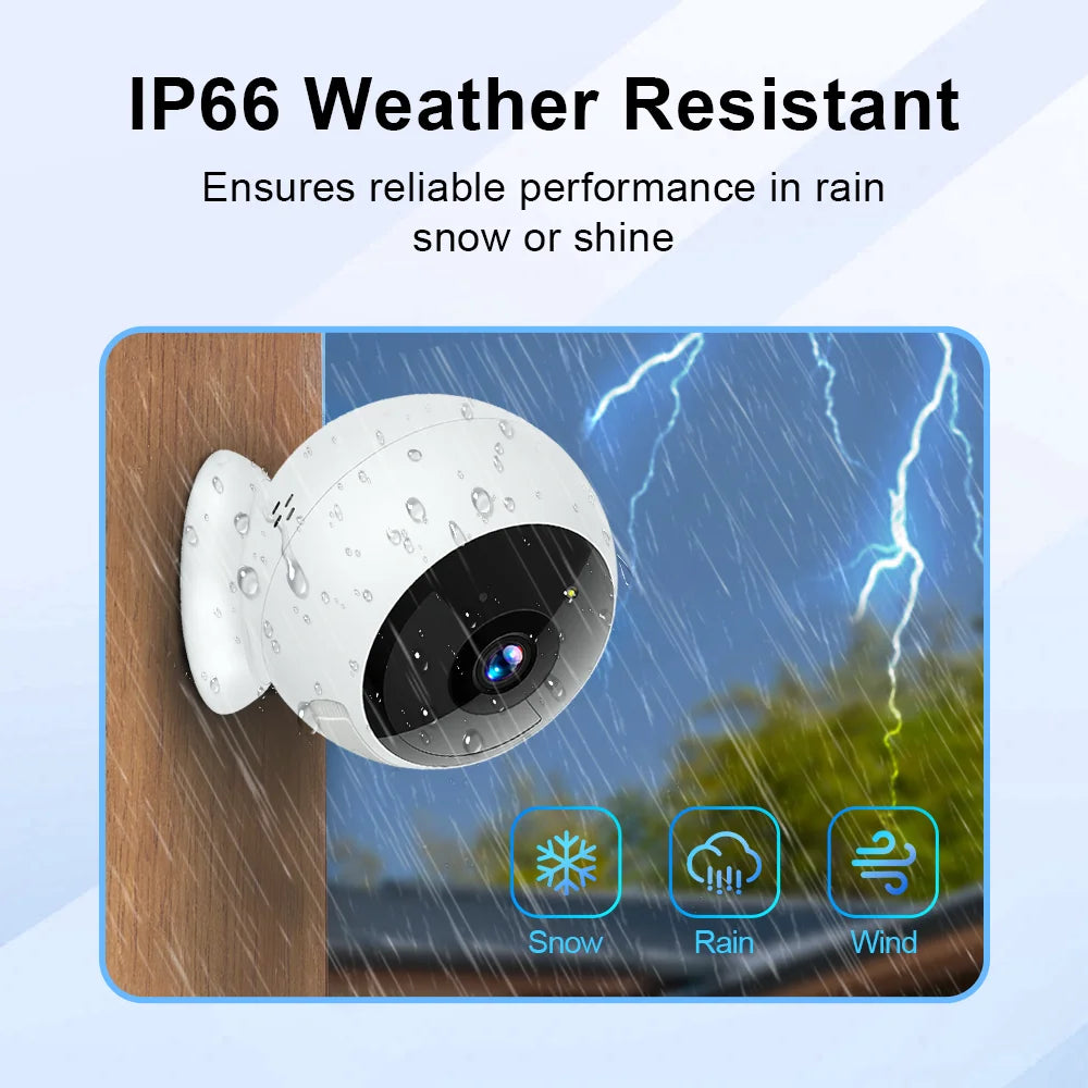 2K 5MP Wireless Security Camera - Magnetic Mount Battery Cam with AI Motion Detection, Indoor Outdoor HD Surveillance for Home