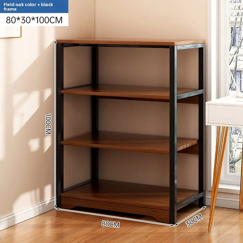 Bookshelf Floor-to-ceiling shelf Integrated wall-to-wall multi-layer storage rack Bedroom wall display cabinet Office shelf