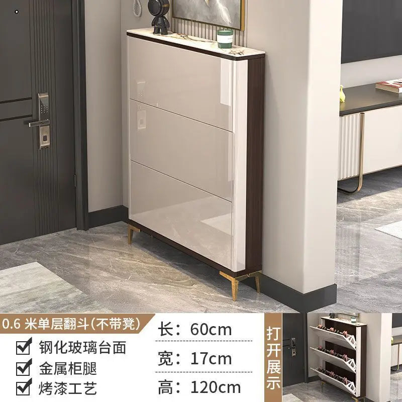 Luxury Ultra-thin Shoe Cabinet Organizer Storage Living Room Display Modern Shoe Shelf Slippers Muebles Shoemakers Furniture