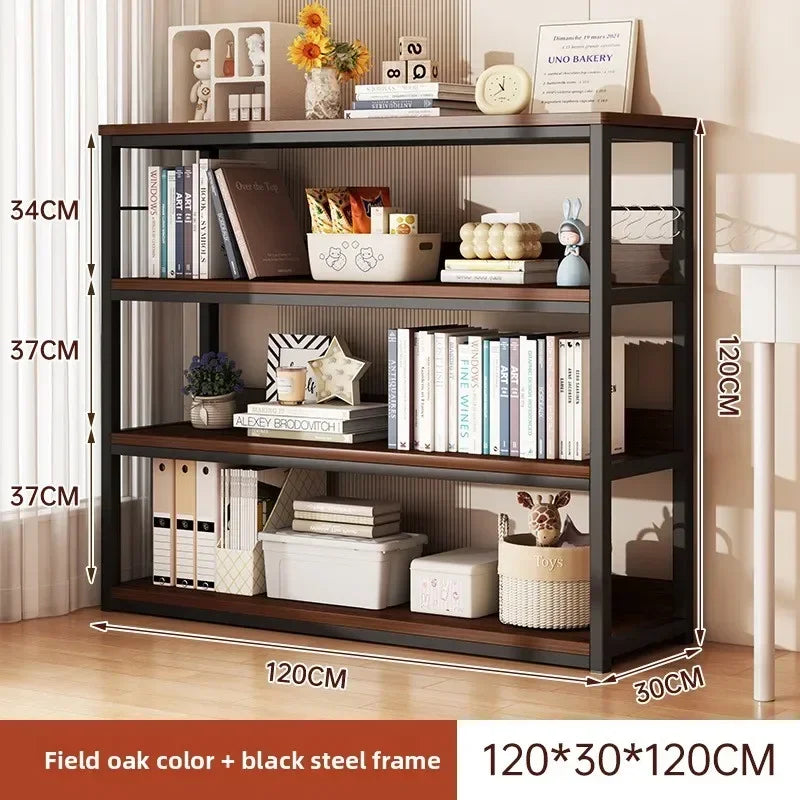 Bookshelf Floor-to-ceiling shelf Integrated wall-to-wall multi-layer storage rack Bedroom wall display cabinet Office shelf