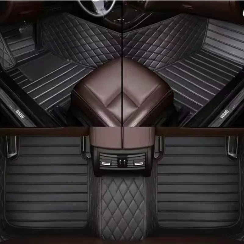 Custom Car Floor Mats For BAIC MOTOR 212 T01 2023-2026 3 PCS All Weather Auto Accessories Foot Leather Carpets Fashion Rugs Pads