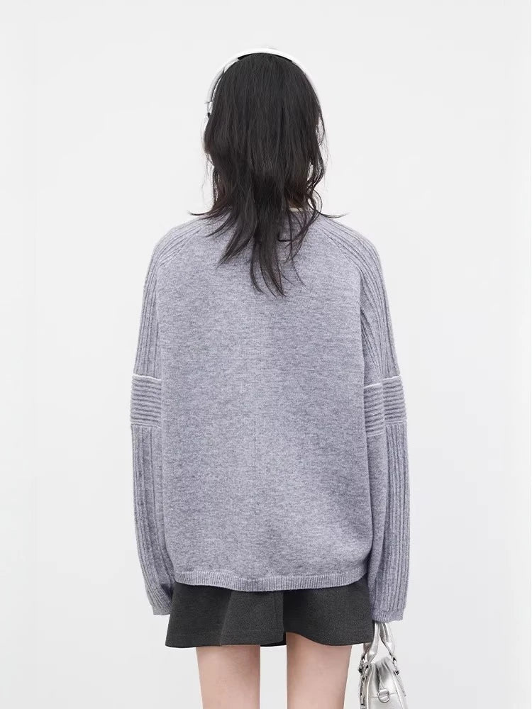 CHIC VEN Women Sweaters Loose Casual O Neck Pullovers New Female Knitted Jumpers Girl Top Spring Autumn 2026 Clothing