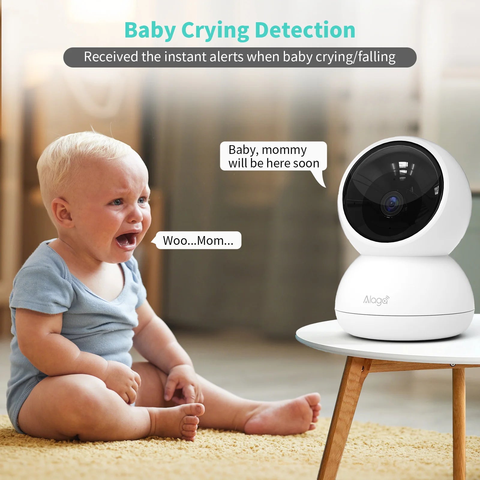 3K Smart Home Security Camera 5G/2.4GHz Wireless WiFi Auto Tracking CCTV Camera 5MP PTZ 2-Way Audio,Night Vision Baby Monitor