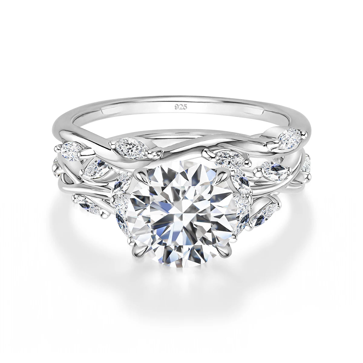 Luxury Quality 14K Gold Filled 3CT Marquise Cut Moissanite Wedding Ring D Color Certified Silver 925 Anniversary Jewelry for her